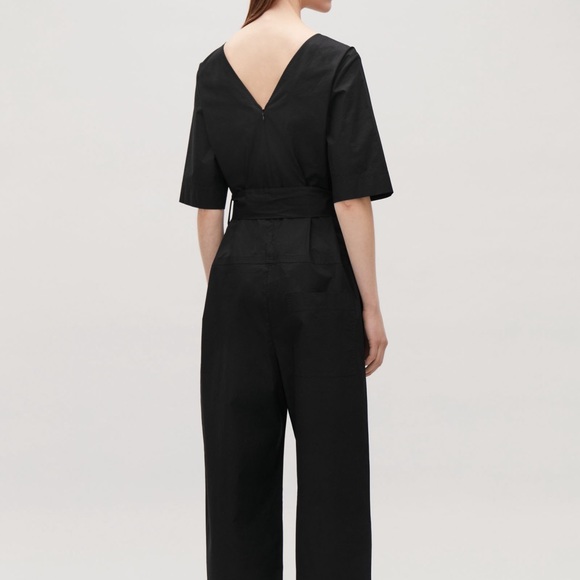 COS Poplin Jumpsuit Black - Picture 2 of 3